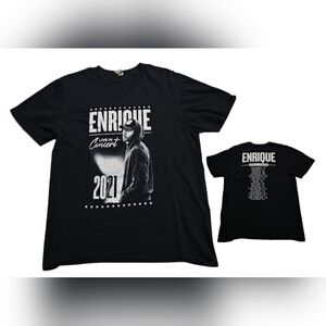 Enrique Iglesias 2021 Tour Concert T-Shirt  Adult Large Spanish Latin Pop Music